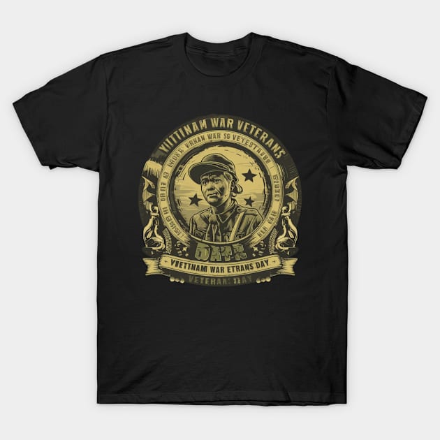 "Patriotic Pride: Honoring US Veterans with Military Apparel" T-Shirt by designGuru123